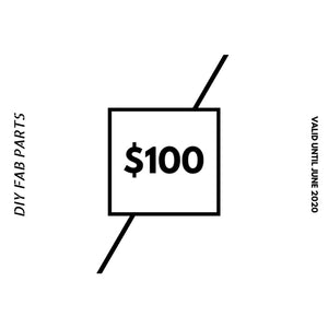$100 Gift Card 100.00 diyfab